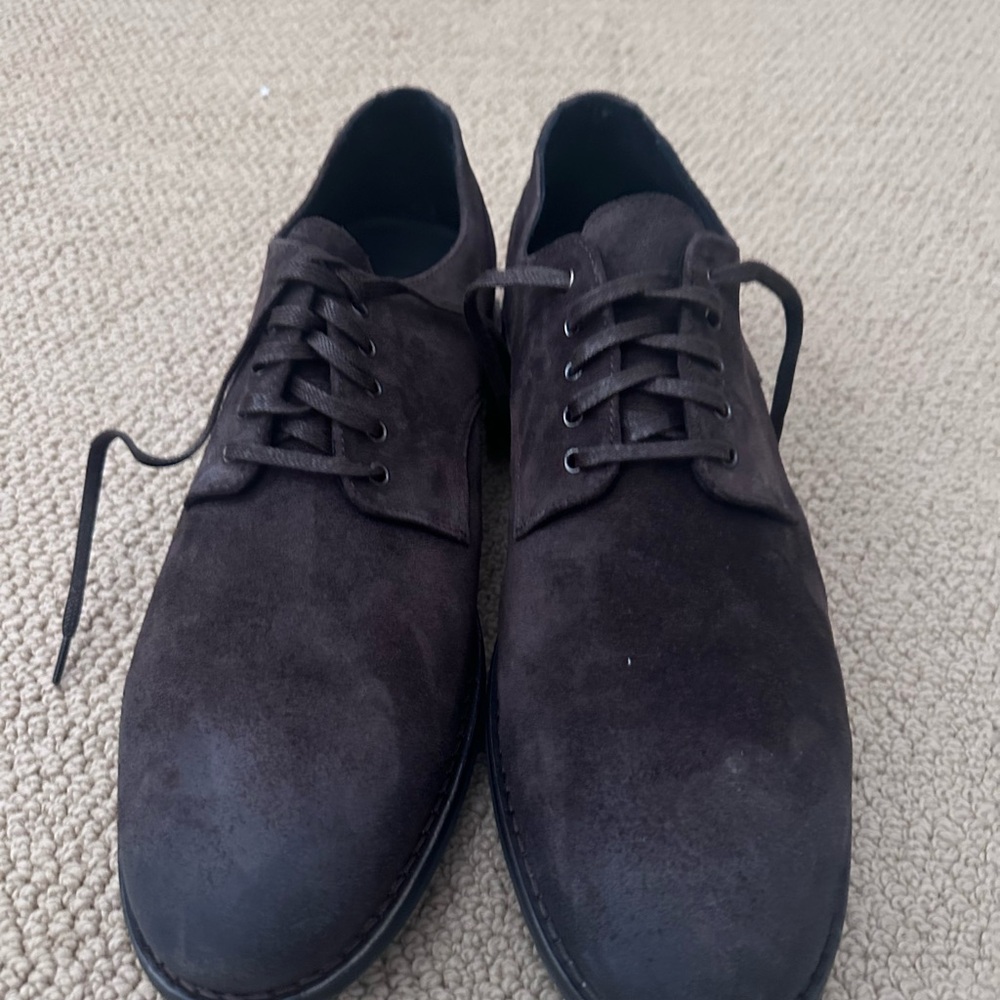 Elegant Dark Brown Suede Oxfords